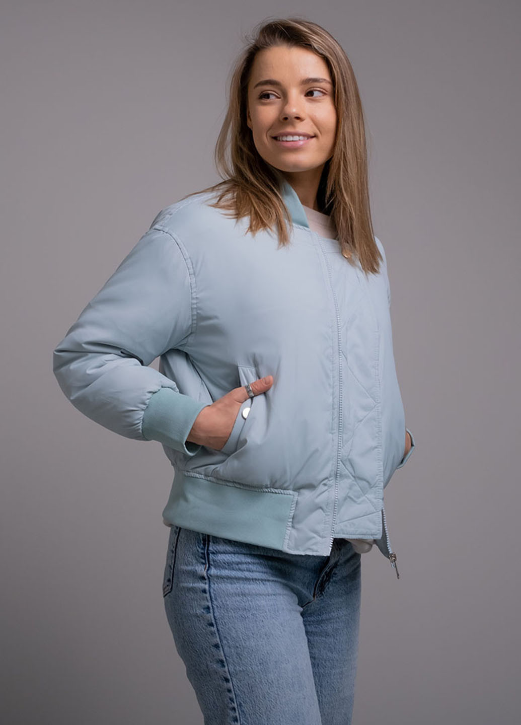 Голубая демисезонная куртка Power