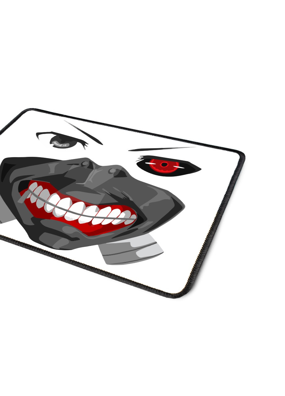 Килимок для миші з оверлоком Токійський гуль Кен Канекі маска(Tokyo Ghoul in mask) (5962-3525-L) 24x20 см MobiPrint (257580127)