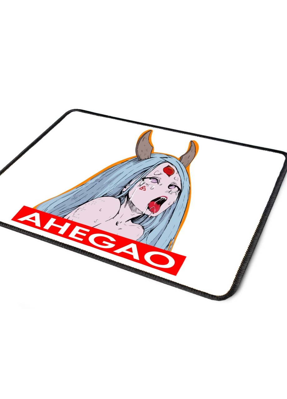 Коврик для мышки с оверлоком Ахэгао девушка-рот лого(Ahegao girl logo) (5962-3508-L) 24x20 см MobiPrint (257580249)