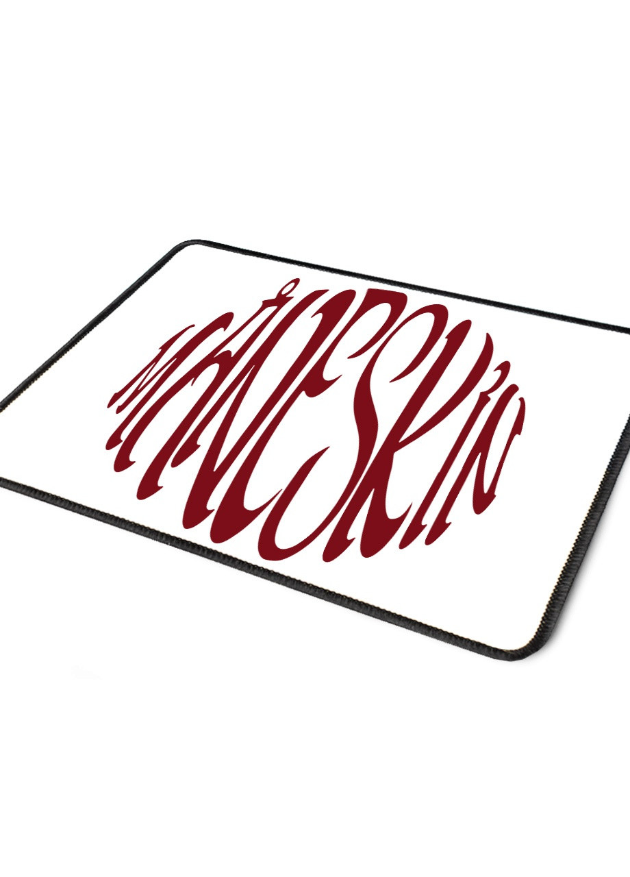 Коврик для мышки с оверлоком Монескин лого круг(Maneskin logo) (5962-3516-L) 24x20 см MobiPrint (257580255)