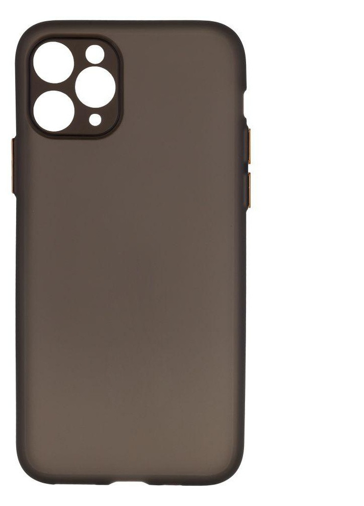 Силиконовый Чехол Ultra-thin Matte TPU with Frame для iPhone 11 Pro Черный No Brand (257580382)