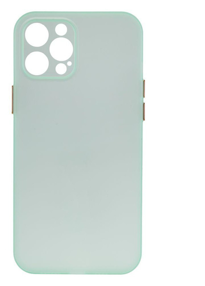 Силиконовый Чехол Ultra-thin Matte TPU with Frame для iPhone 12 Pro Max Светло-зеленый No Brand (257580379)
