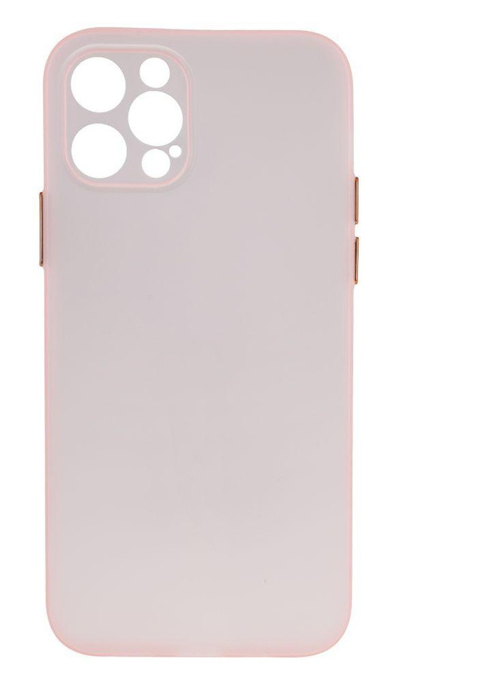 Силіконовий Чохол Ultra-thin Matte TPU with Frame для iPhone 12 Pro Рожевий No Brand (257580369)