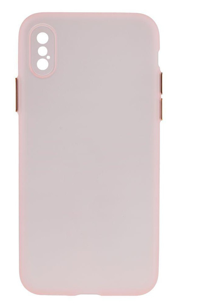 Силіконовий Чохол Ultra-thin Matte TPU with Frame для iPhone Xs Max Рожевий No Brand (257580373)