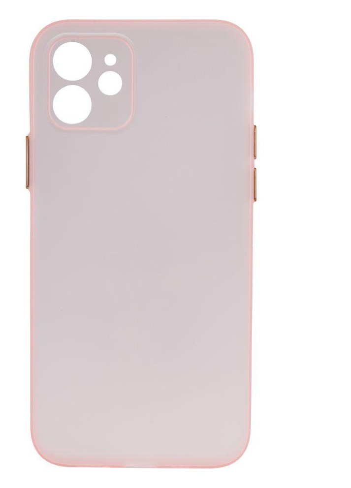 Силиконовый Чехол Ultra-thin Matte TPU with Frame для iPhone 12 Розовый No Brand (257580381)