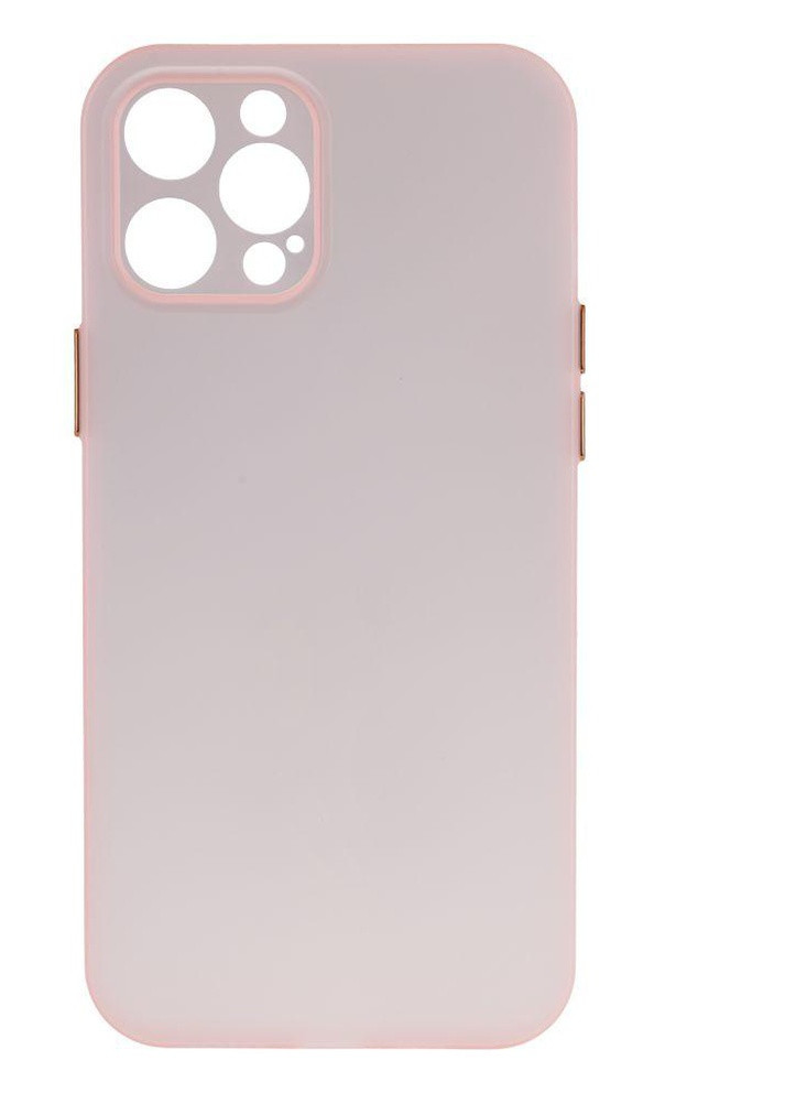 Силіконовий Чохол Ultra-thin Matte TPU with Frame для iPhone 12 Pro Max Рожевий No Brand (257580386)
