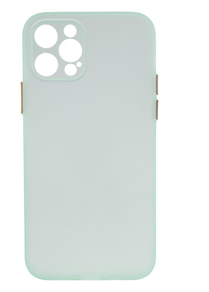 Силиконовый Чехол Ultra-thin Matte TPU with Frame для iPhone 12 Pro Светло-зеленый No Brand (257580368)