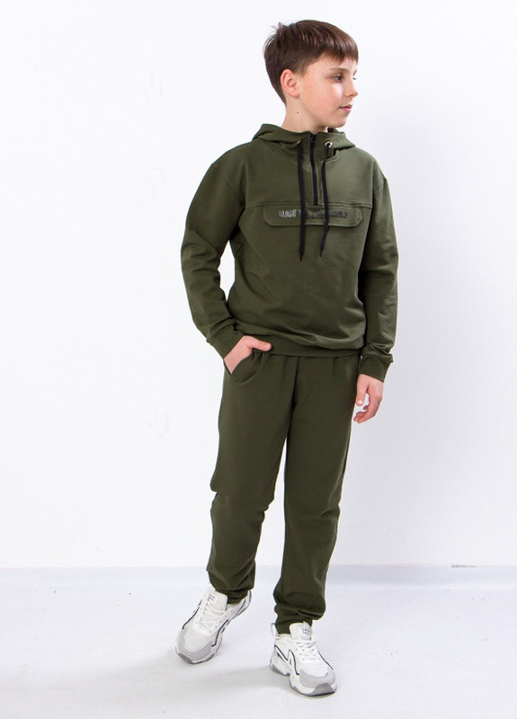 Зеленый демисезонный костюм для хлопчика (підлітковий) р. 164 хакі носи своє (6326-057-33-1-v1) Носи своє