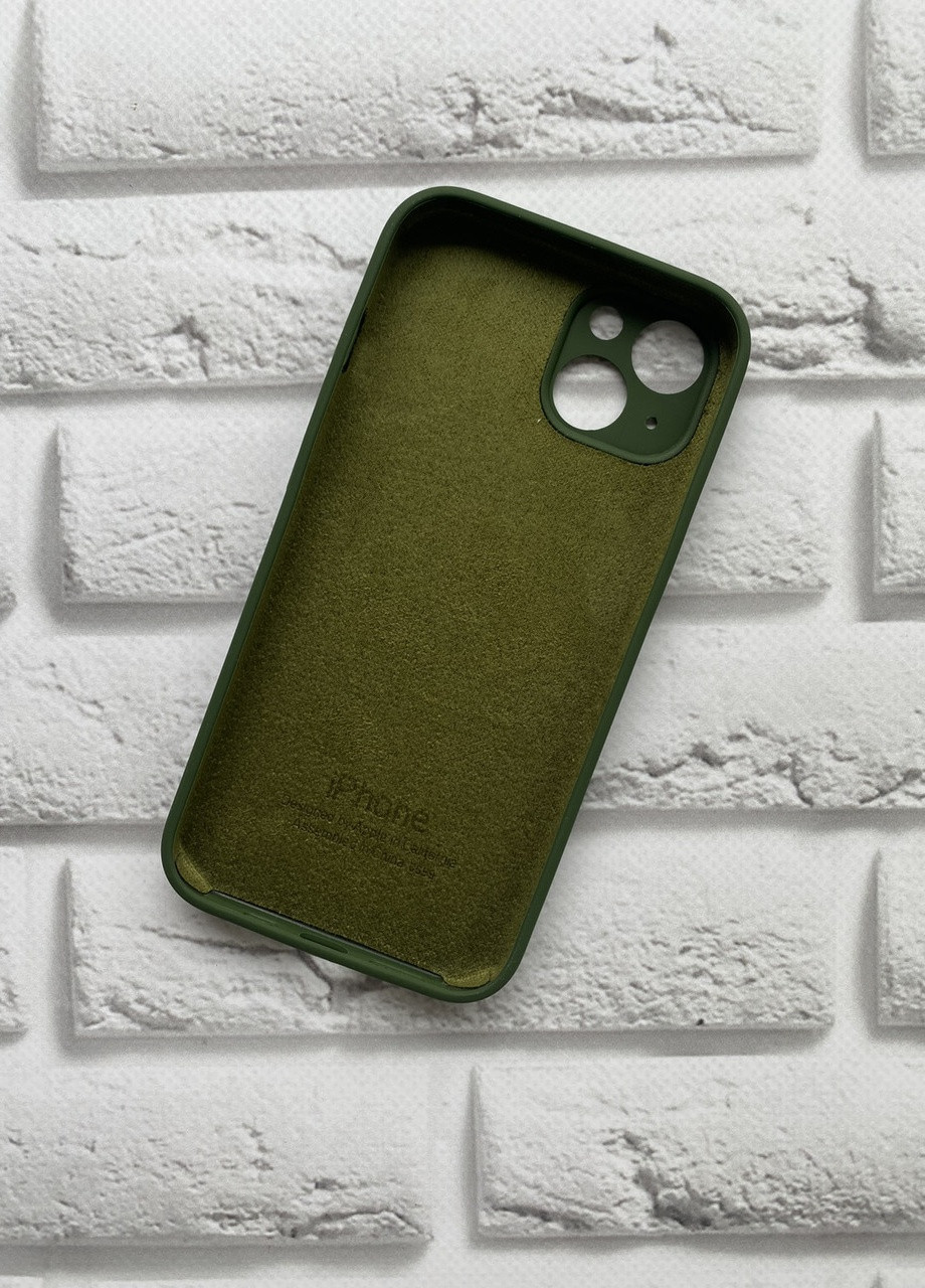 Чохол Apple Silicone Case Full для Apple iPhone 13 :: Лісовий Зелений Creative (257594088)