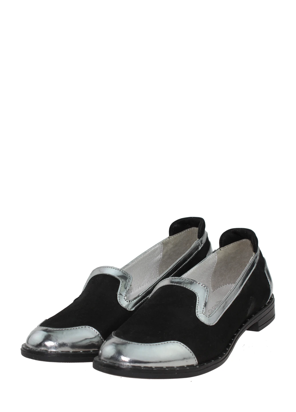 Classic Style Туфли R70312 Черный-серебро комбинированный з натуральная кожа, інші країни — демисезон (317420258)