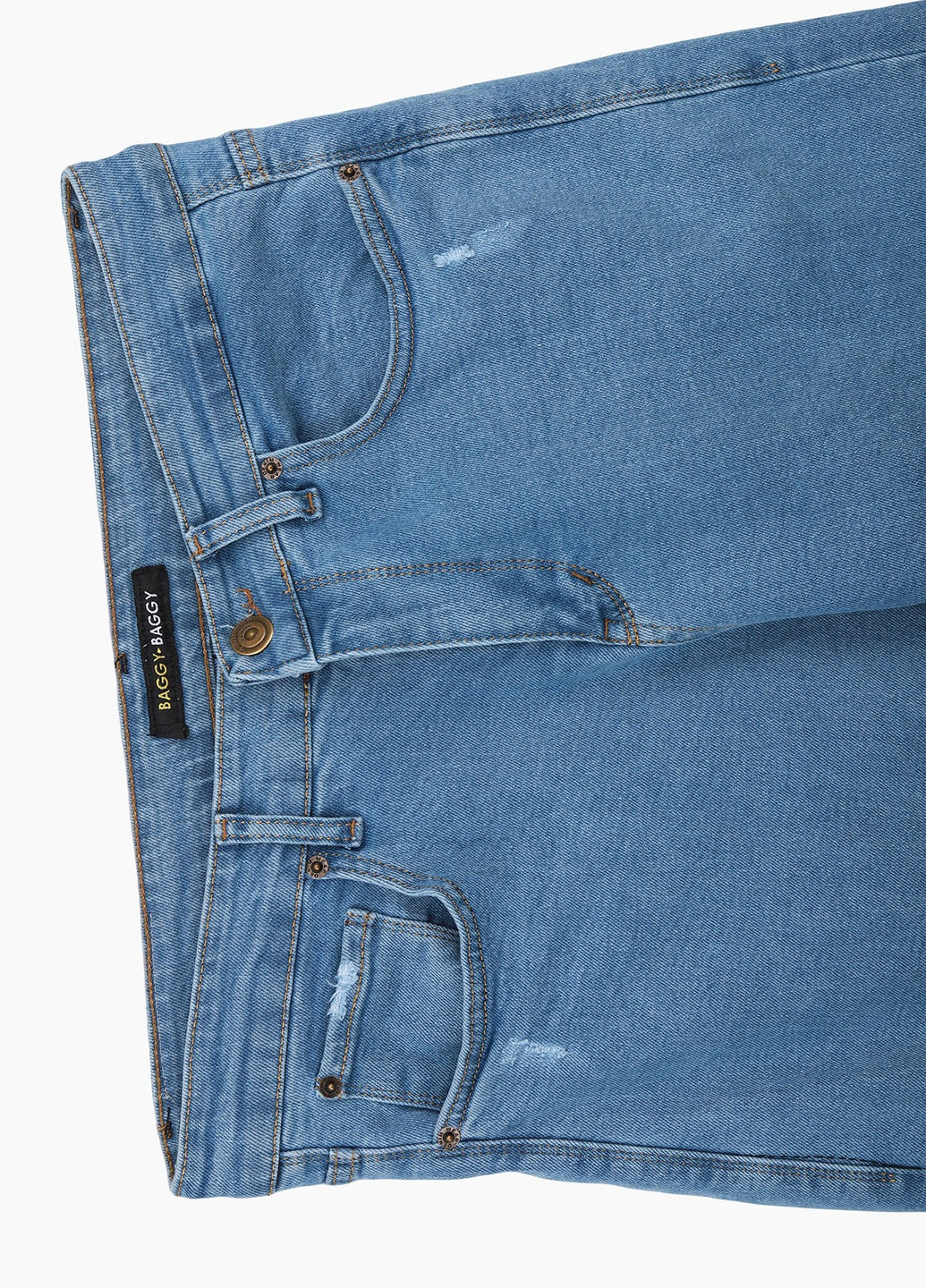Голубые демисезонные джинсы baggy fit Mario Cavalli