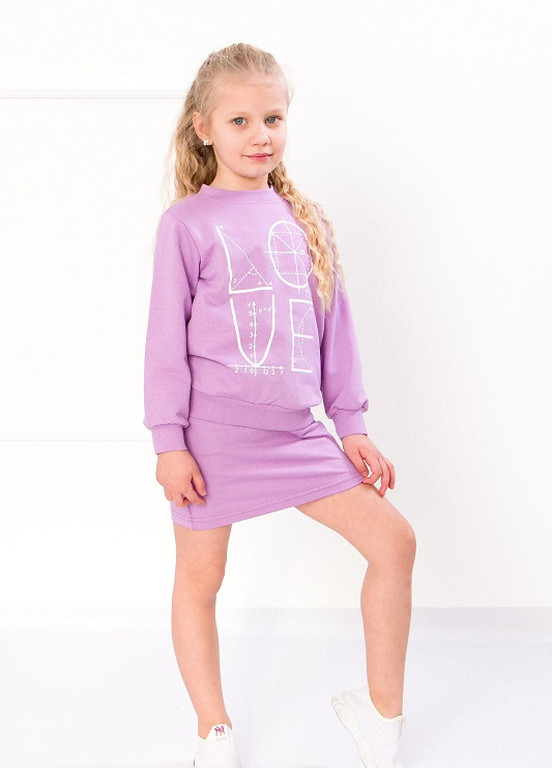 Фиолетовый демисезонный комплект для дівчинки (джемпер+спідниця) р. 110 бузок носи своє (6268-057-33-v24) Носи своє