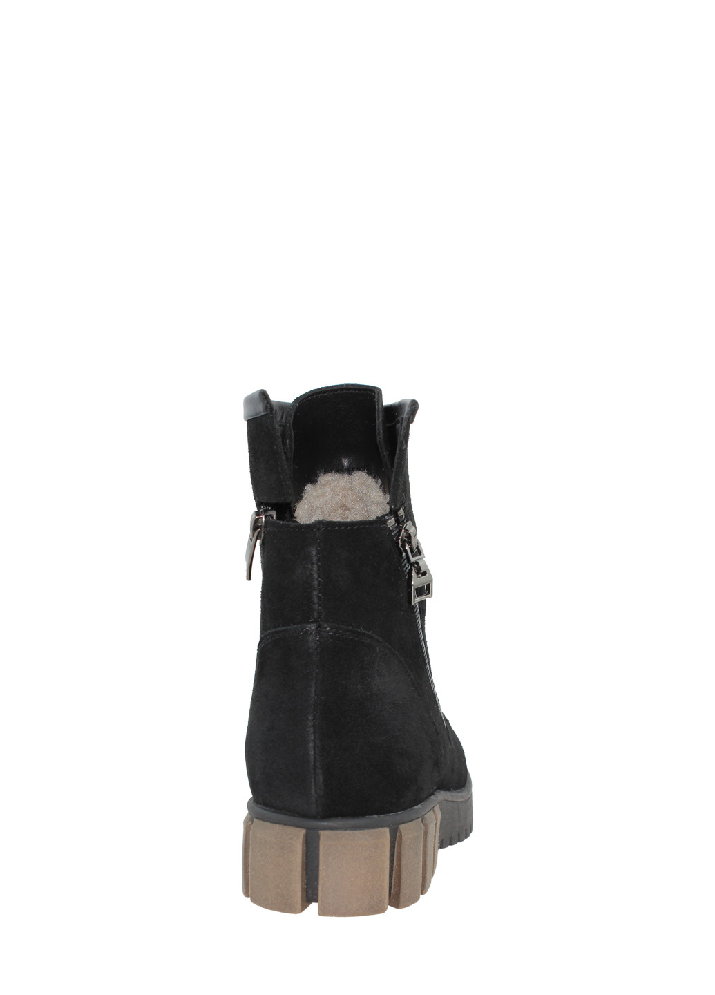 Зимние ботинки re0378-11 черный Emilio из натуральной замши
