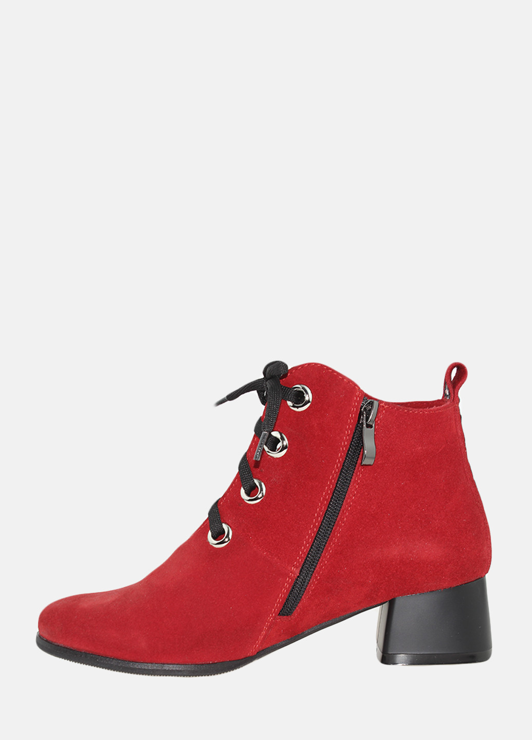 Осенние ботинки re2535-11 красный Emilio из натуральной замши