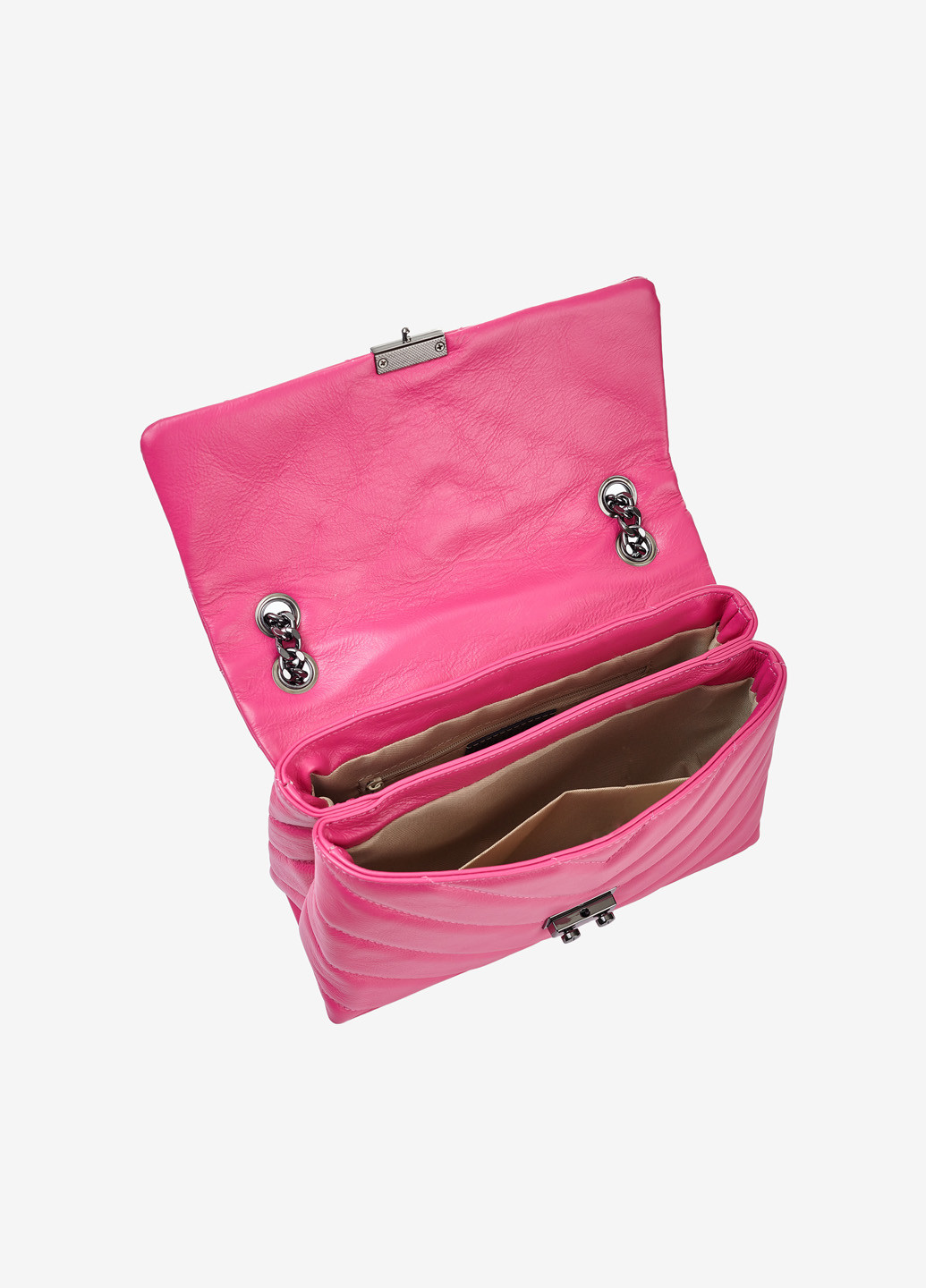 Сумка женская кожаная на цепочках кросс-боди средняя Сrossbody Nappa Regina Notte (257597805)