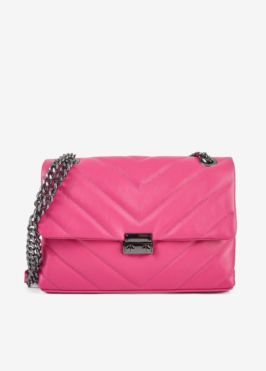 Сумка женская кожаная на цепочках кросс-боди средняя Сrossbody Nappa Regina Notte (257597805)