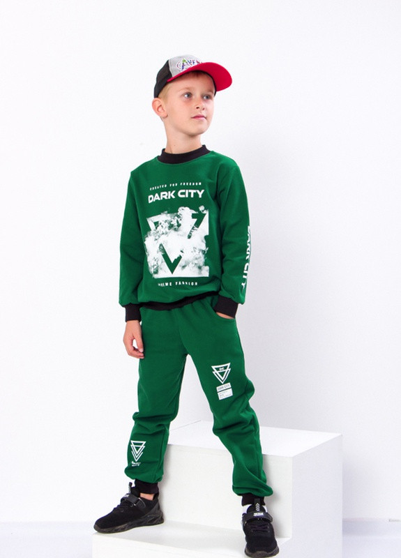 Зеленый демисезонный костюм для мальчика зеленый (p-4107-96584) Носи своє