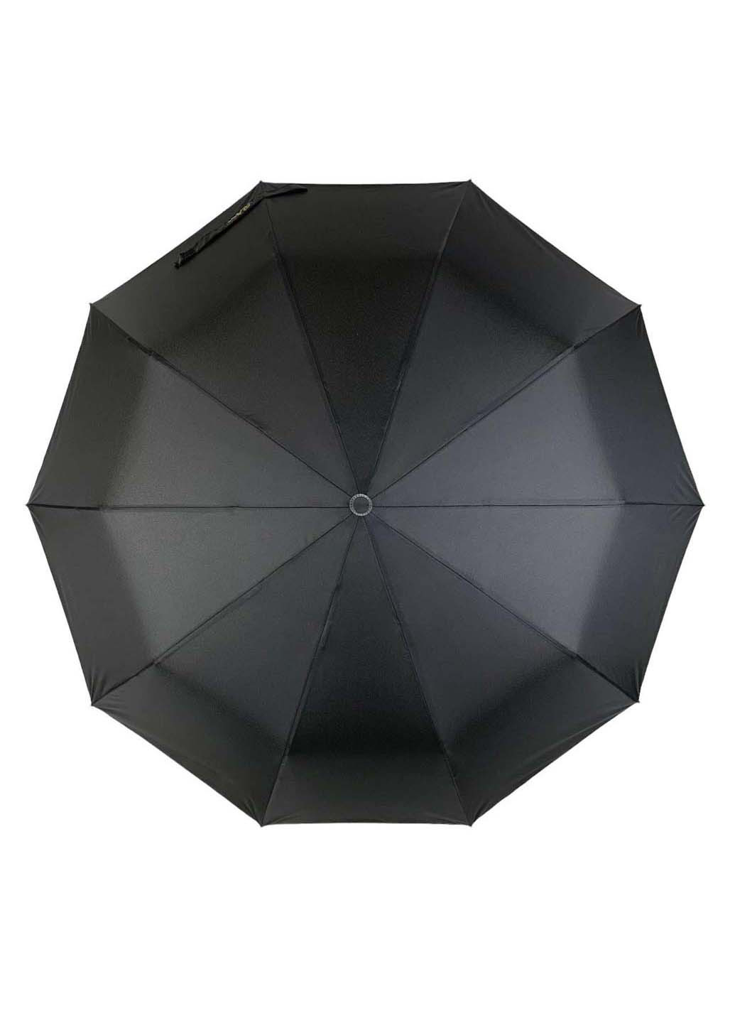 Мужской зонт-автомат от на 10 спиц Bellissima складной чёрный