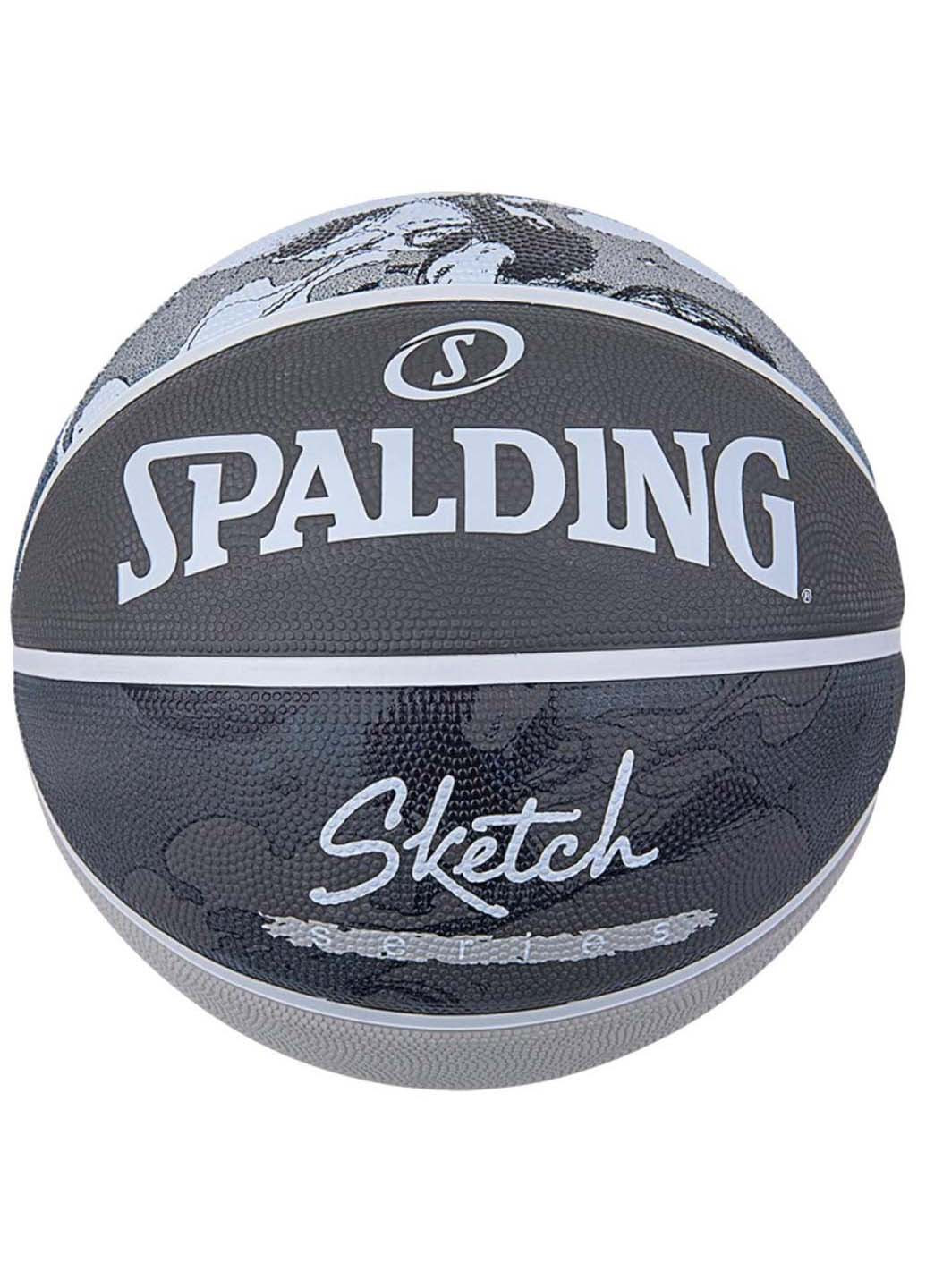 Мяч баскетбольный резиновый №7 Sketch Crack Ball Spalding (257606806)