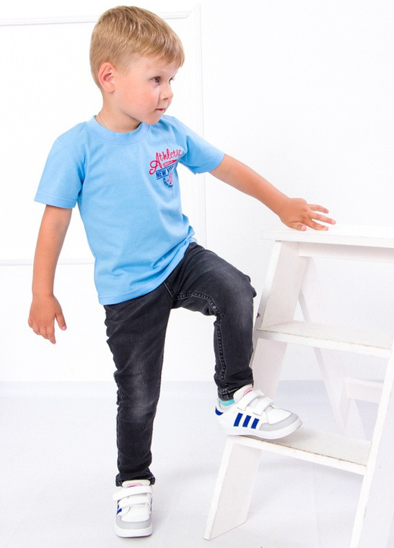 Блакитна літня футболка дитяча "спорт" блакитний носи своє (p-3255-100158) Носи своє