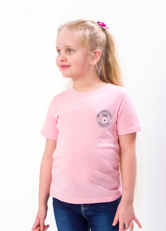 Розовая летняя футболка детская "спорт" (p-3255-99988) Носи своє
