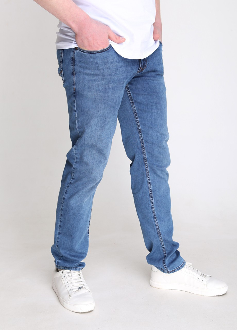 Синие летние прямые джинсы мужские синие прямые тонкие Прямая ARCHILES