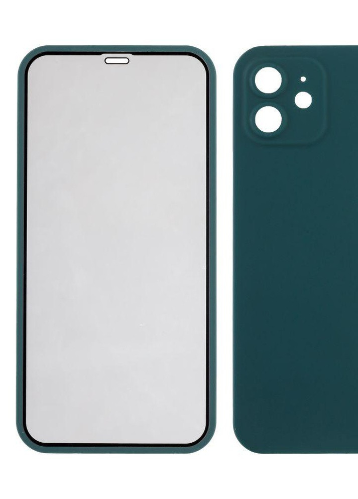 Чехол Double Sided для iPhone 12 Зеленый No Brand (257607922)