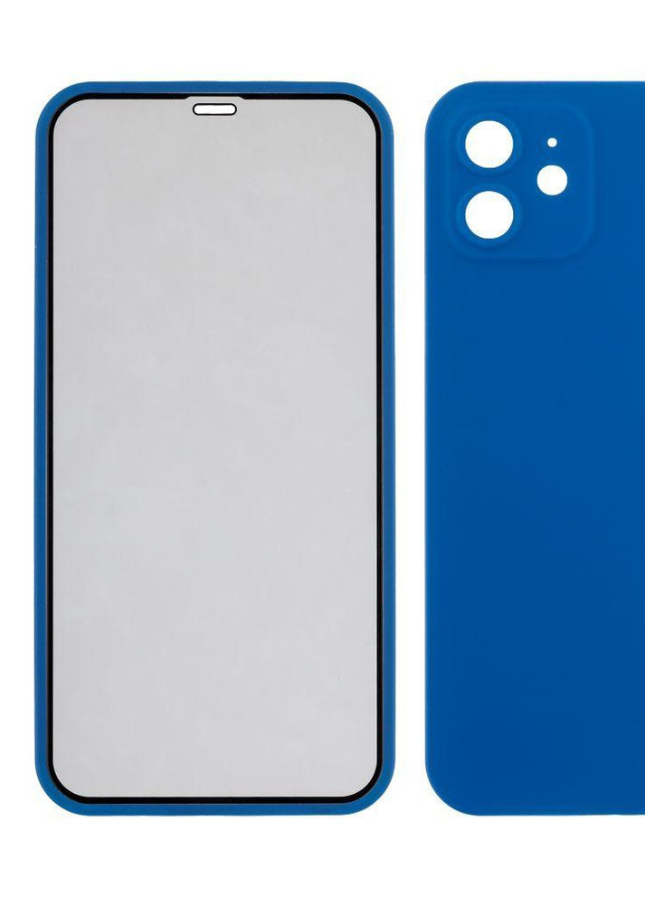 Чехол Double Sided для iPhone 12 Синий No Brand (257607916)