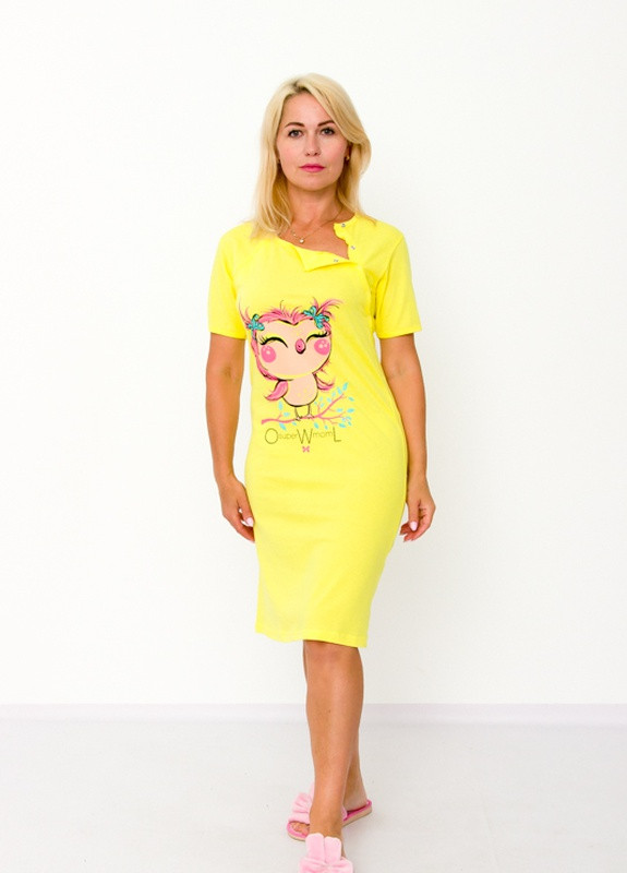 Сорочка жіноча (для годуючих мам) Жовтий Носи Своє (p-1292-50131) Носи своє (257611814)
