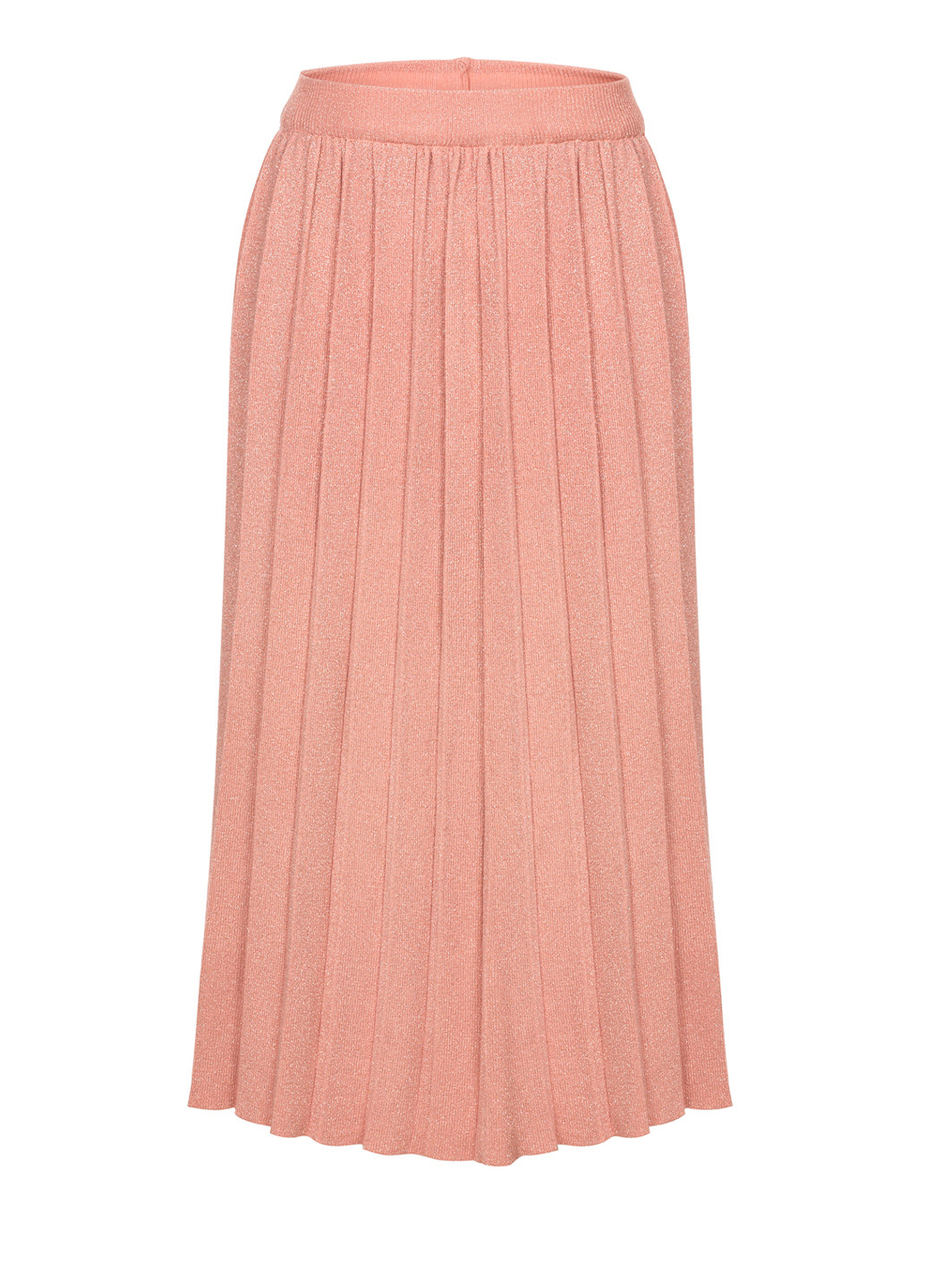 Розовая повседневный однотонная юбка Elliatt клешированная, плиссе