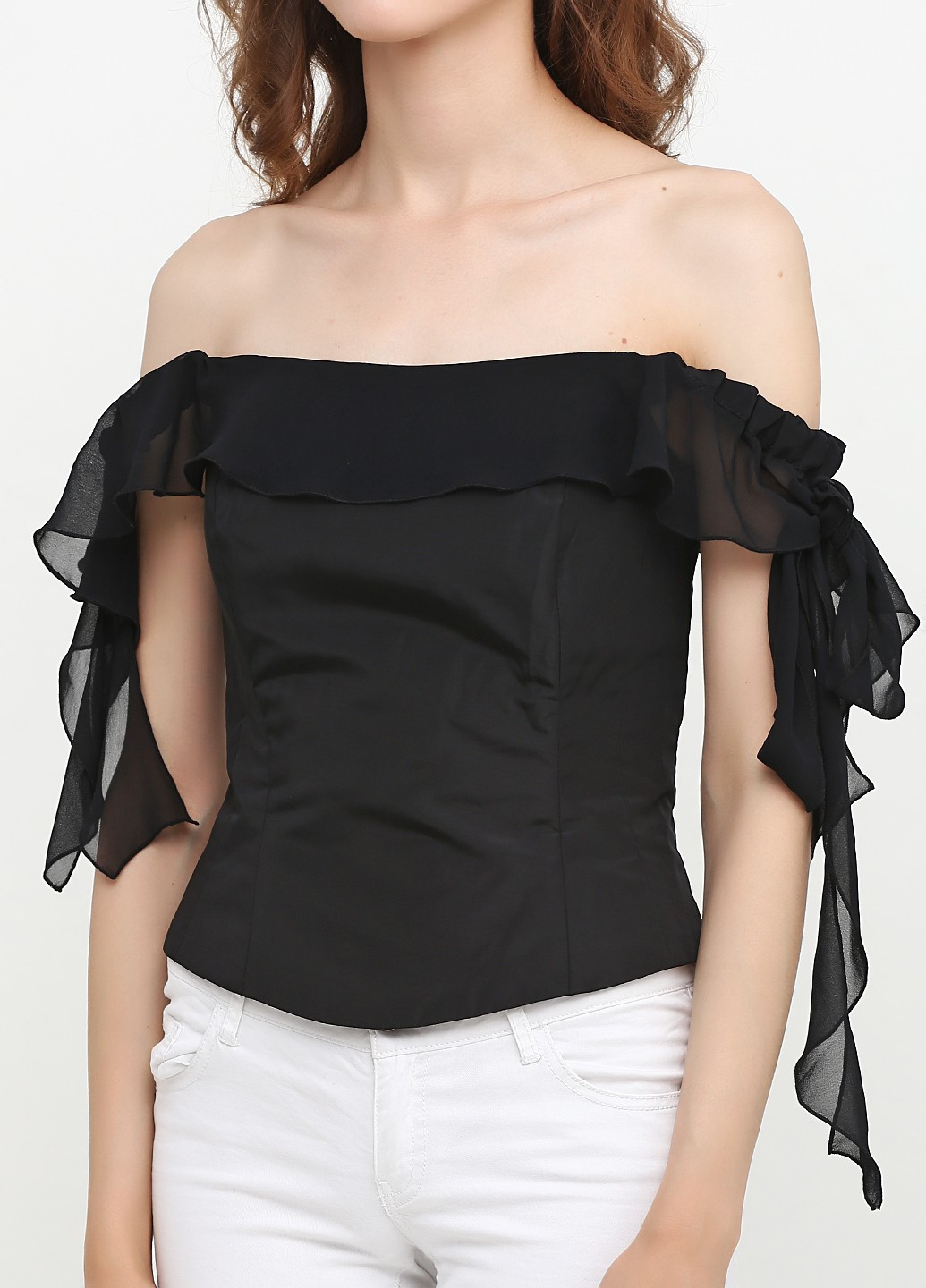 Черная летняя блуза Zara
