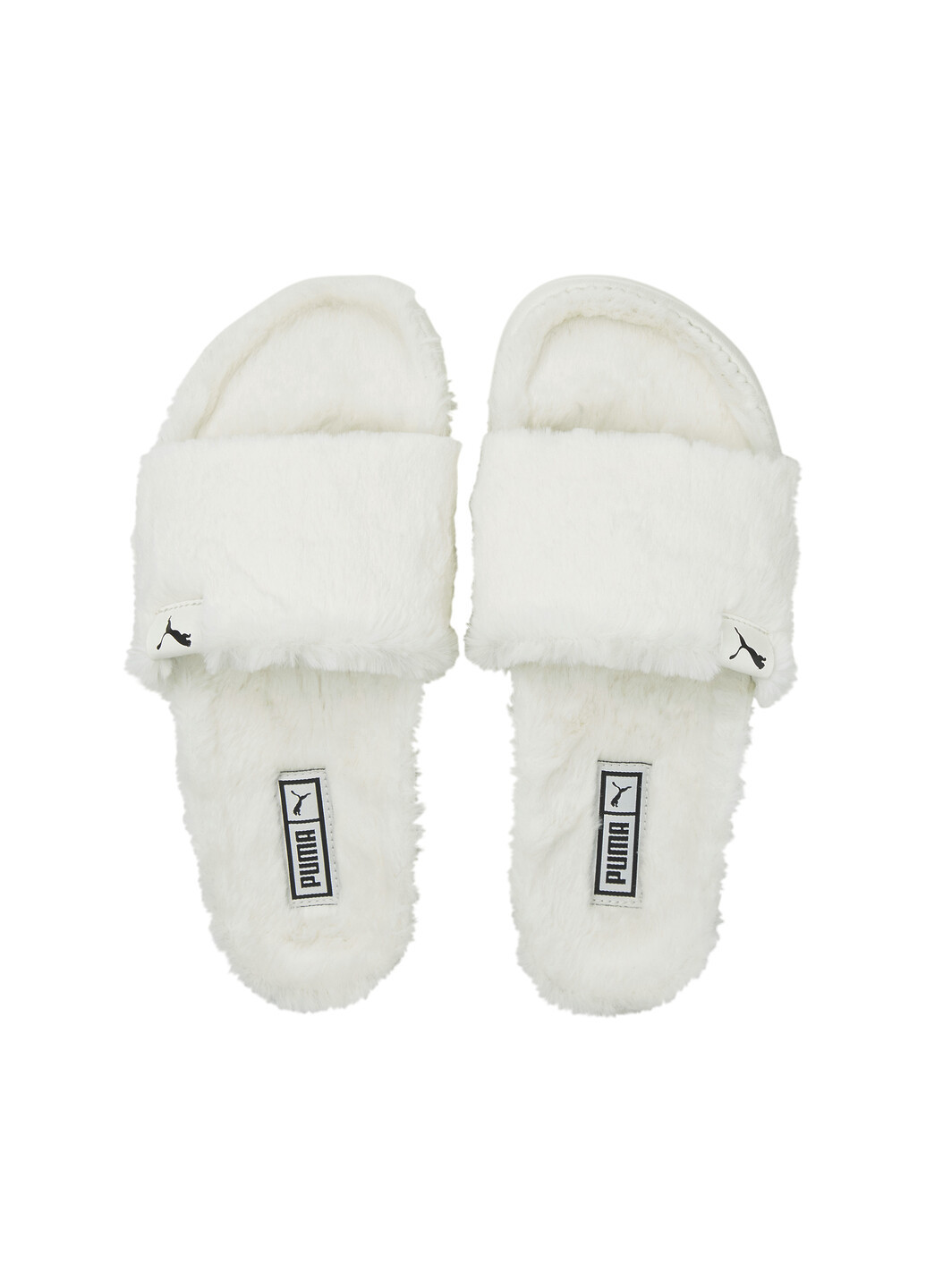 Белые шлепанцы leadcat 2.0 ylm fluff women's sandals Puma