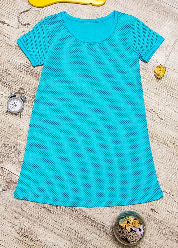 Сорочка для дівчинки "Sleep" Горох (блакитний) Носи Своє (p-2668-68265) Носи своє (257631041)