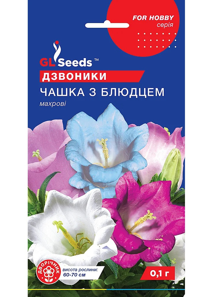 Семена Колокольчик Чашка с блюдцем 0,1 г GL Seeds (257624461)