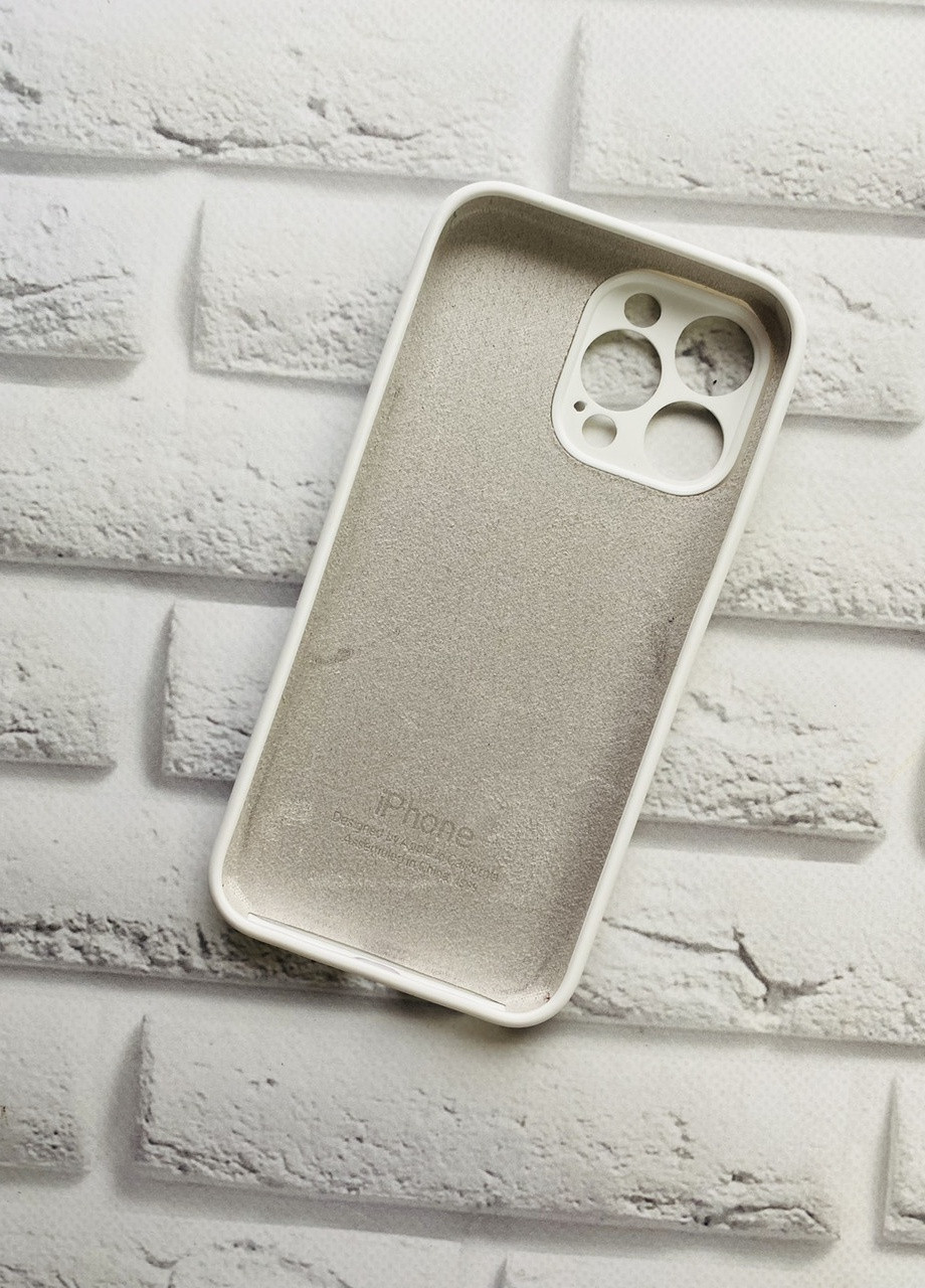 Силіконовий чохол Silicone Case Full для iPhone 14 Pro Max :: Білий Creative (257626582)