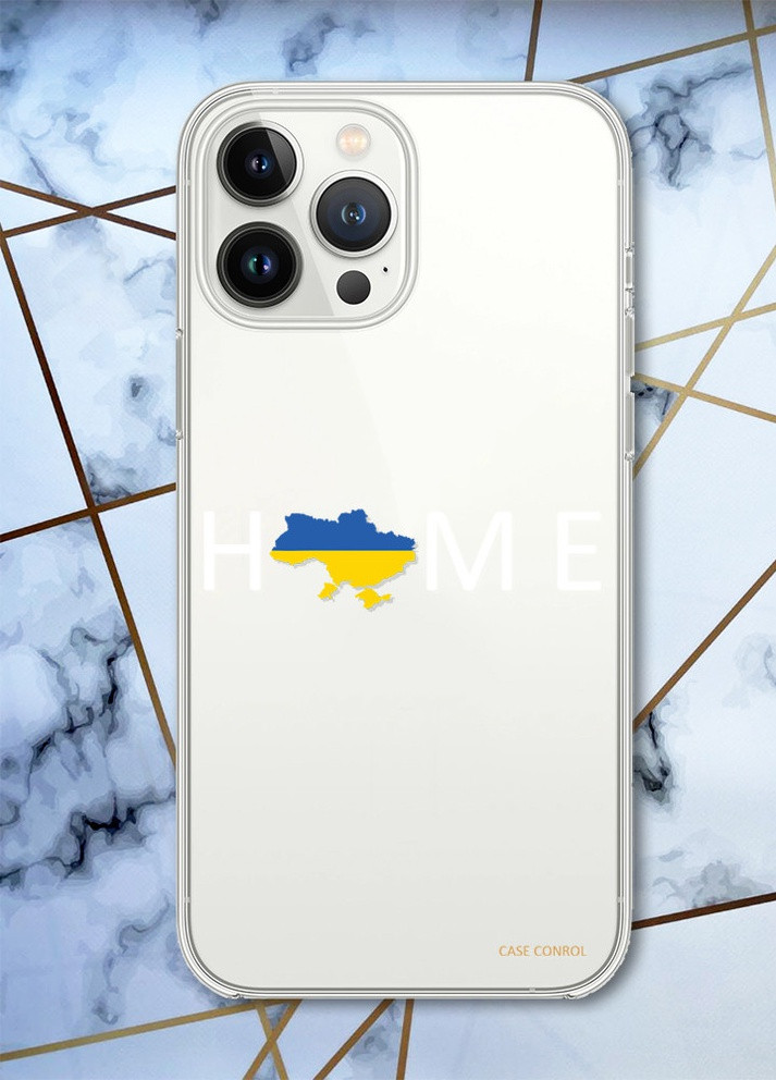 Чехол с защитой камеры на iPhone 14 Pro Max :: патриотический дизайн Дом Украина принт 73 Creative (257626571)