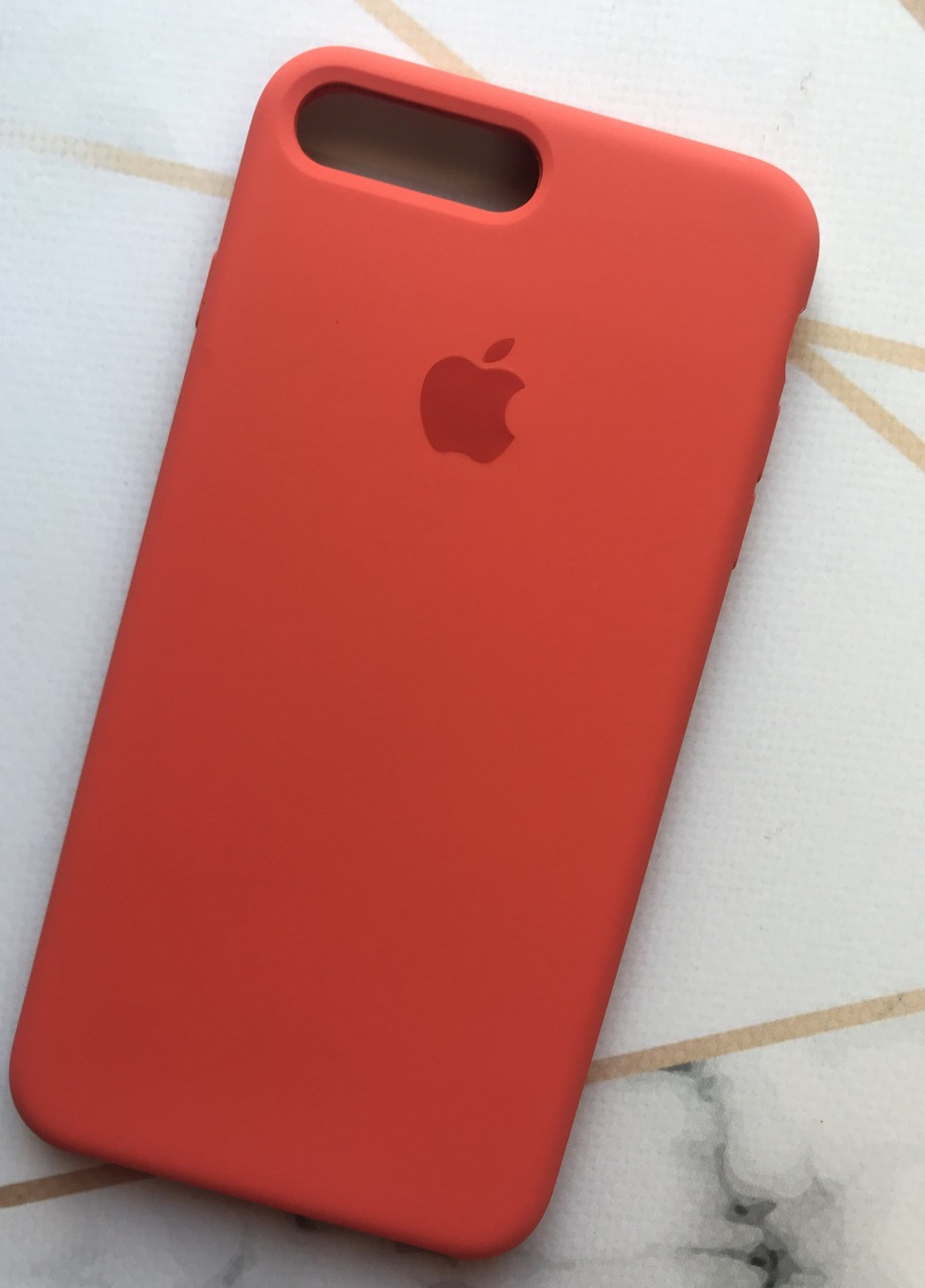 Силіконовий чохол Apple Silicone Case для Apple iPhone 7 Plus / iPhone 8 Plus :: Морквяний Creative (257628420)