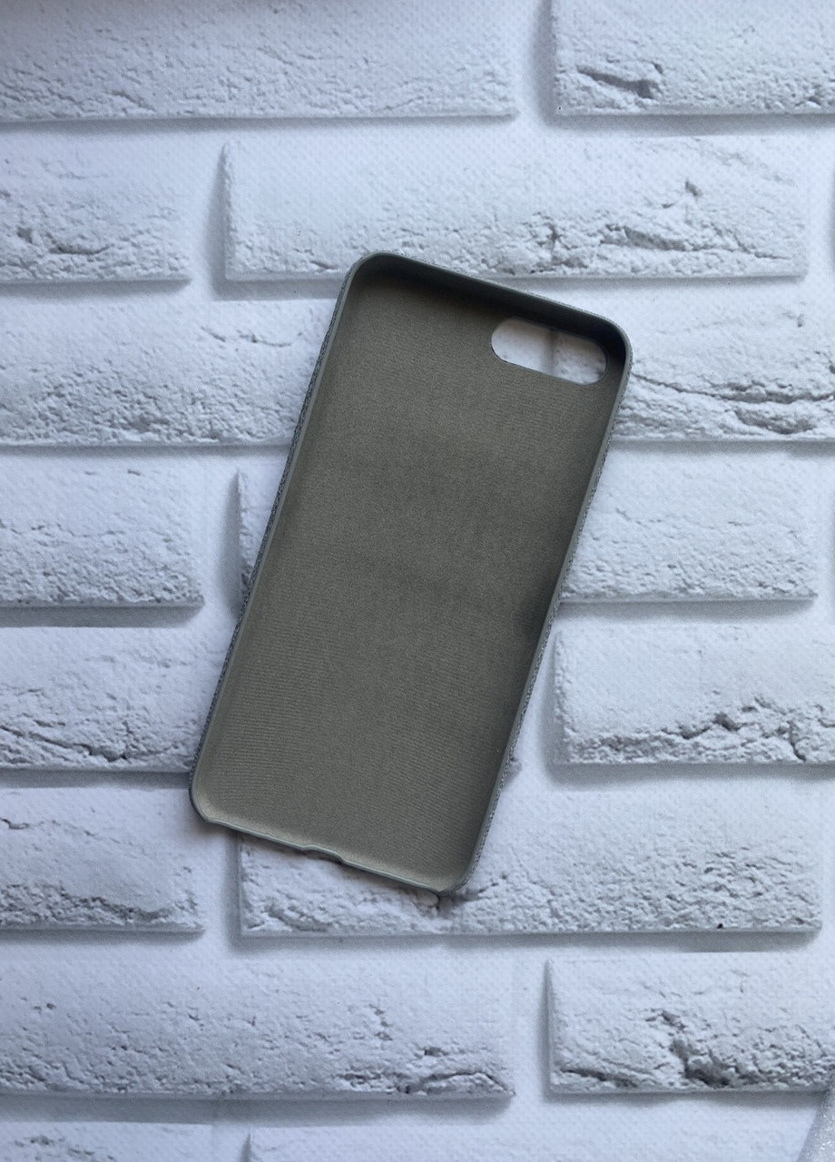 Силиконовый чехол, обтянут тканью, для iPhone 7 Plus / iPhone 8 Plus :: Светло-серый Creative (257628787)