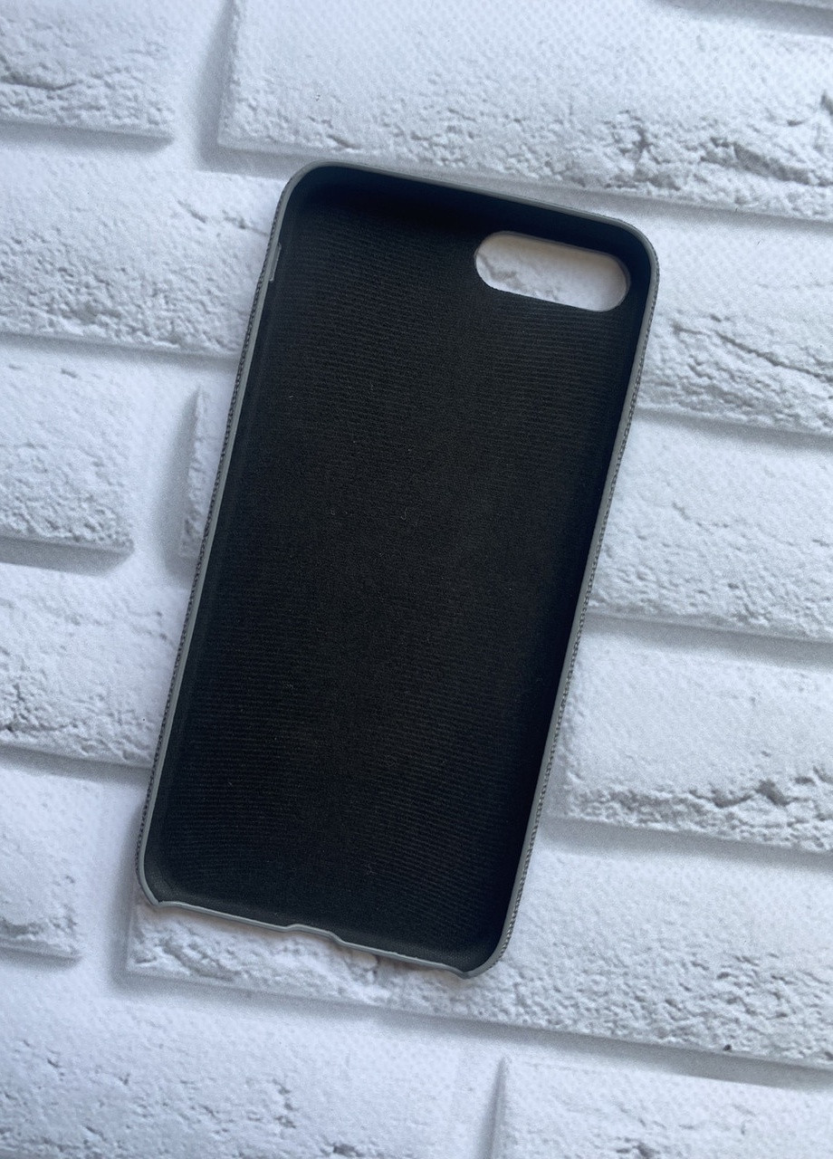 Силиконовый чехол, обтянут тканью на iPhone 7 Plus / iPhone 8 Plus :: Светло-серый Creative (257628431)