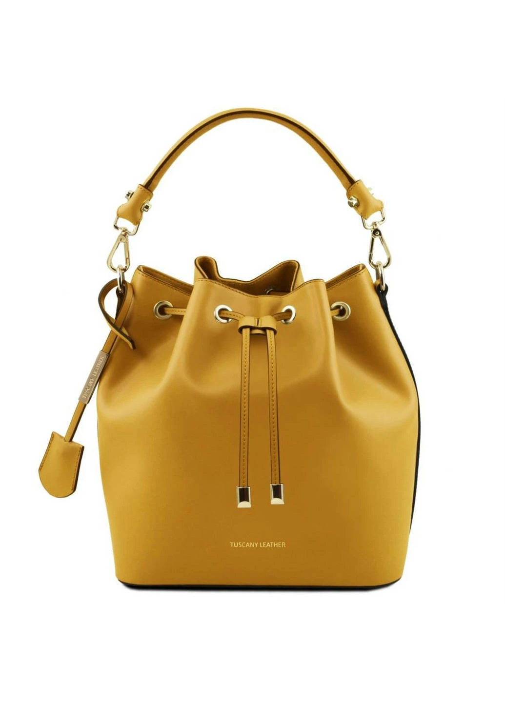 Женская сумка ведро кожаная Tuscany Vittoria TL141531 (Желтый) Tuscany Leather (257657356)