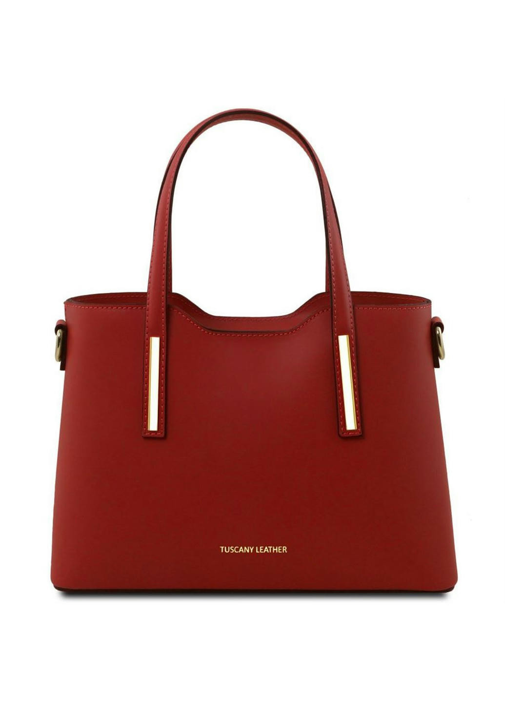 Стильная кожаная сумка для деловых леди Olimpia TL141521 - малый размер (Красный) Tuscany Leather (257657111)