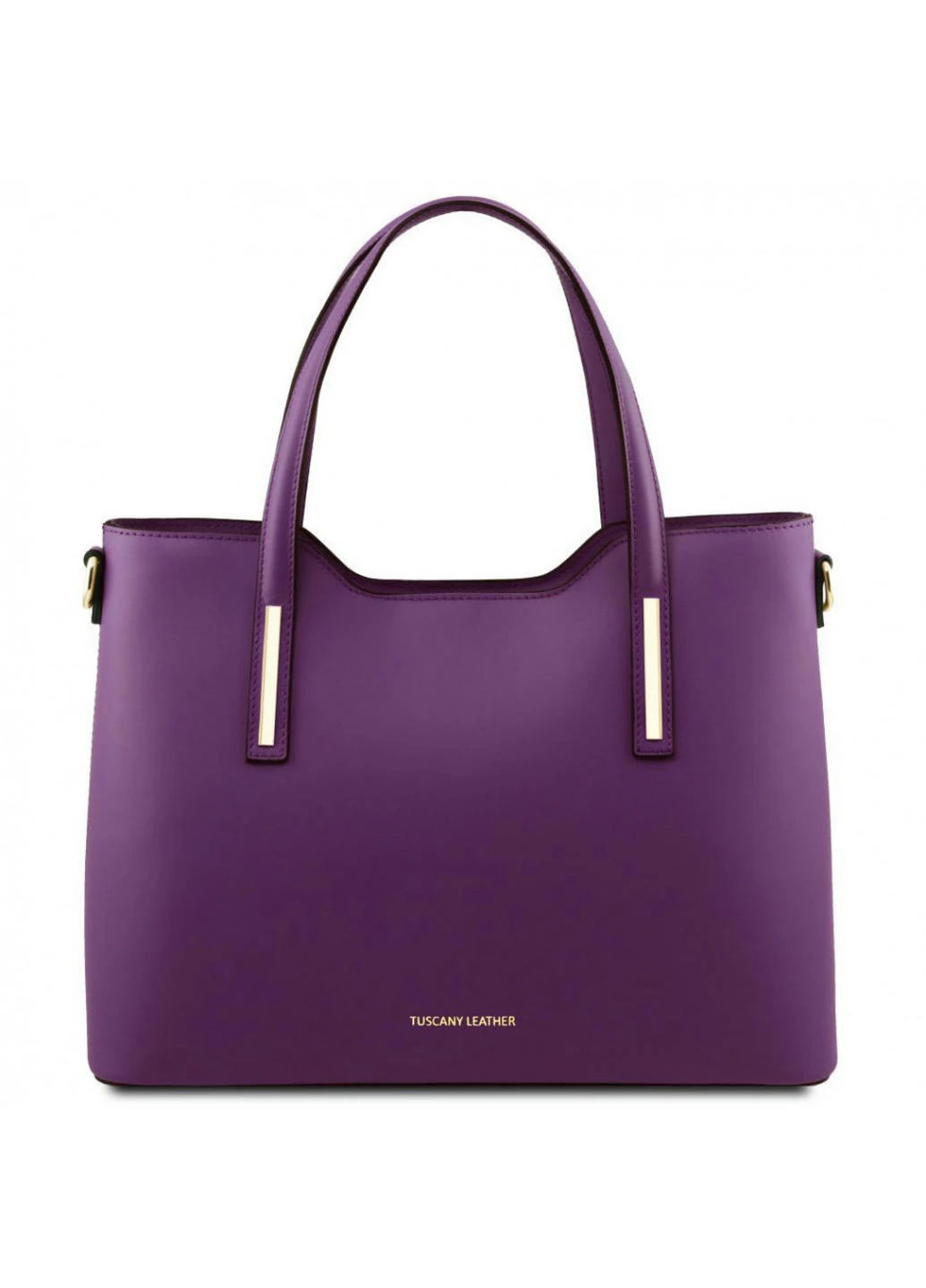 Сумка тоут (тоте) через плечо женская кожаная OLIMPIA Tuscany TL141412 (Фиолетовый) Tuscany Leather (257657534)