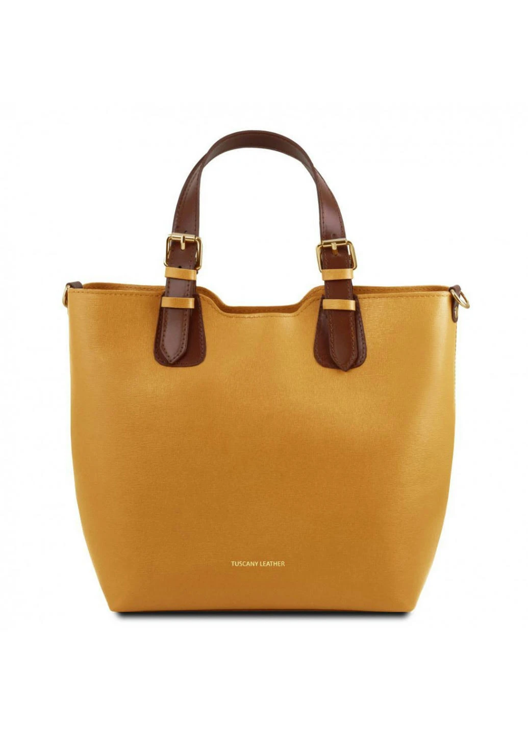 TL Bag Сумка-тоут женская из кожи Саффьяно Tuscany TL141696 (Горчичный) Tuscany Leather (257657540)