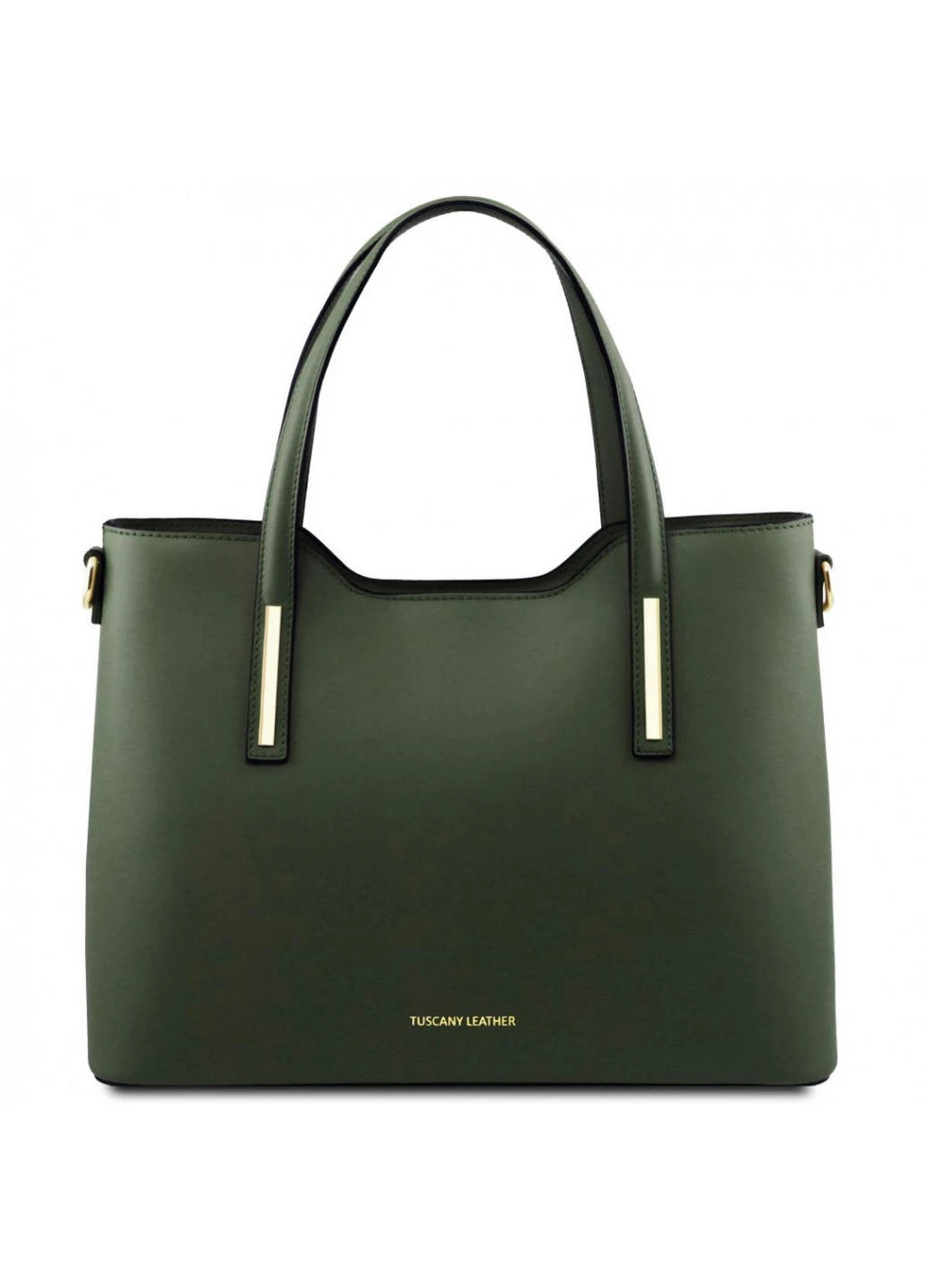 Сумка тоут (тоте) через плечо женская кожаная OLIMPIA Tuscany TL141412 (Forest Green) Tuscany Leather (257656942)