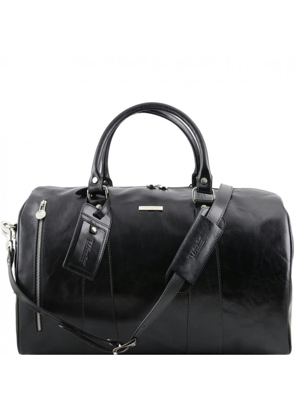 Дорожная кожаная сумка-даффл - Малый размер Tuscany TL141216 Voyager (Черный) Tuscany Leather (257657536)