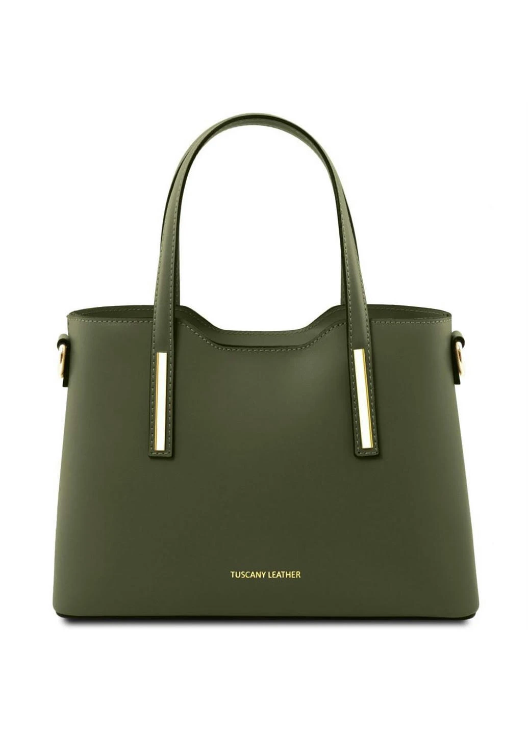 Стильна сумка для ділових леді Olimpia TL141521 - малий розмір (Forest Green) Tuscany Leather (257656781)