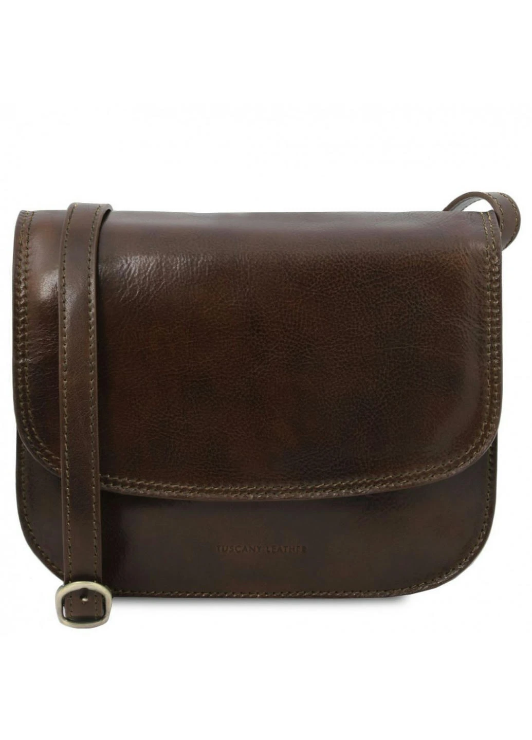 Женская кожаная сумка кросс-боди TL141958 Greta от Tuscany (Темно-коричневый) Tuscany Leather (257657483)