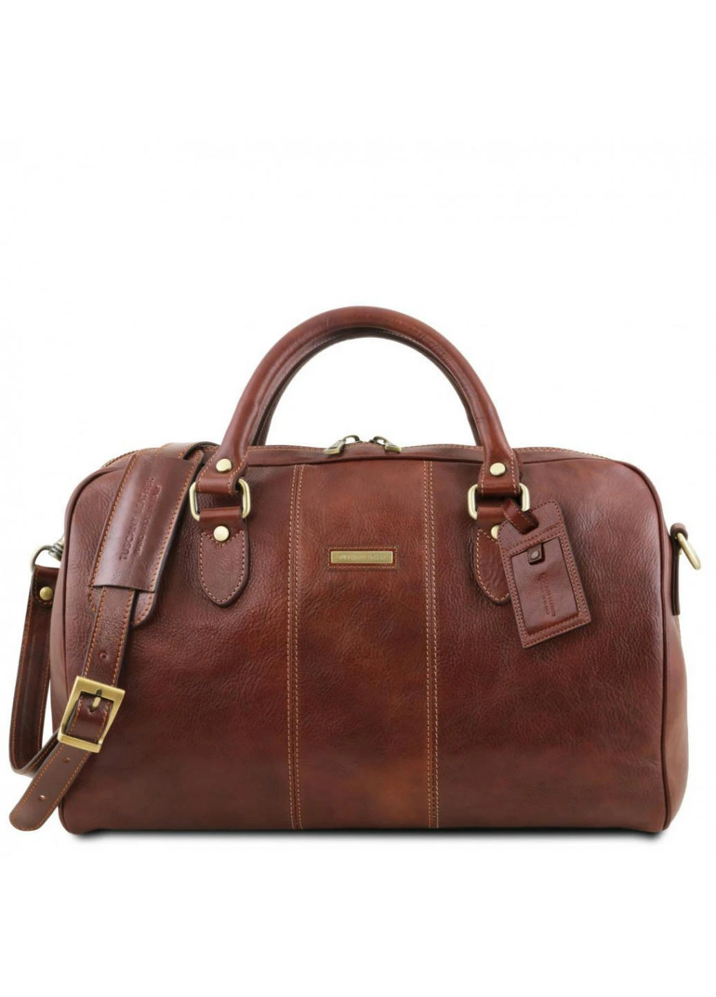Lisbona Дорожная кожаная сумка-даффл - Маленький размер Tuscany TL141658 (Коричневый) Tuscany Leather (257657333)