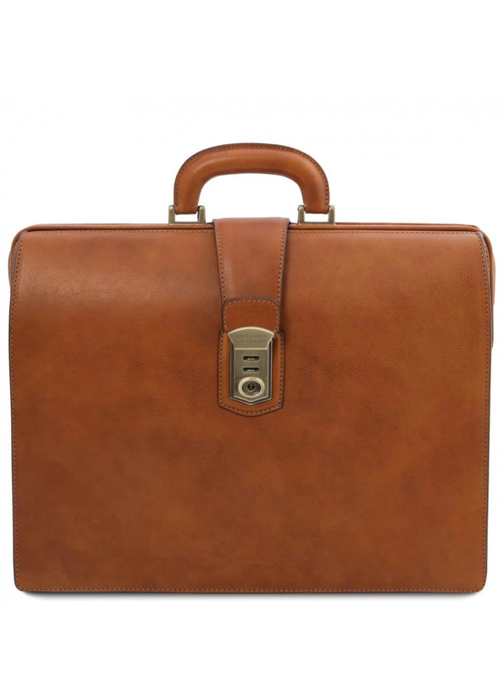 TL141826 Canova - Кожаная сумка саквояж на три отделения (Телесный) Tuscany Leather (257657508)