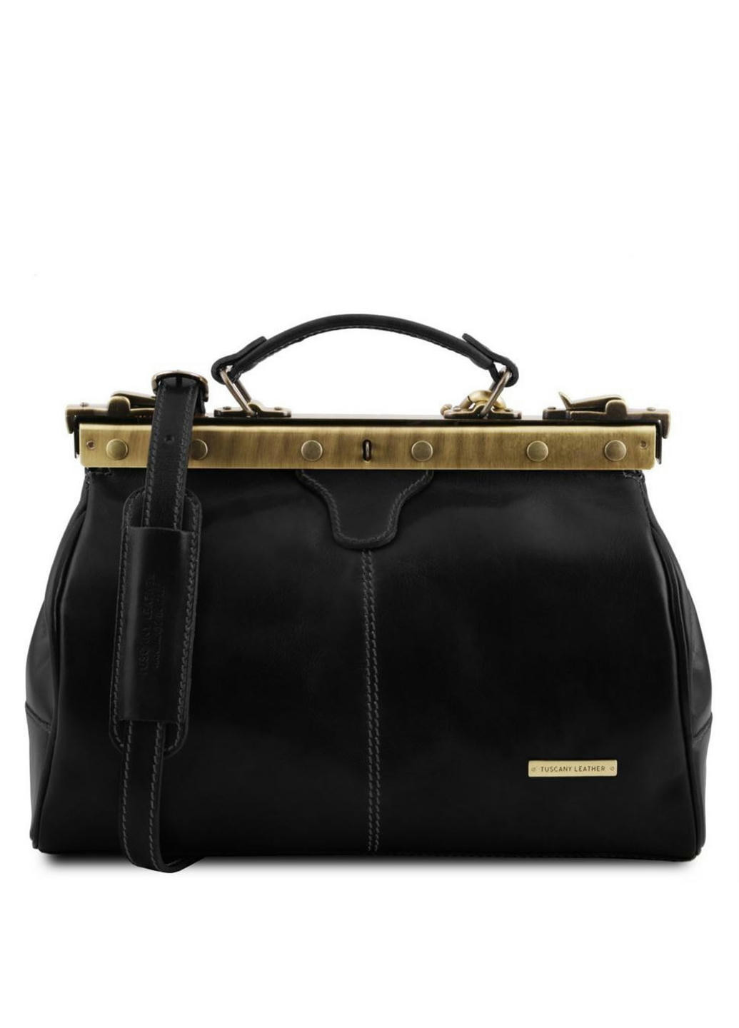 Кожаная сумка саквояж Michelangelo TL10038 (Черный) Tuscany Leather (257657613)
